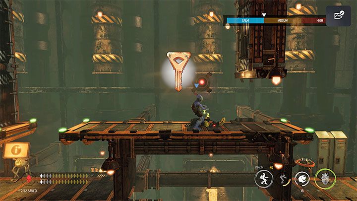You will find the first sleeping Slig shortly after you start exploring the Tank Row 1 location - Oddworld Soulstorm: Reaching the Fueling Tower, Phat Station - walkthrough - 6: Phat Station - Oddworld Soulstorm Guide