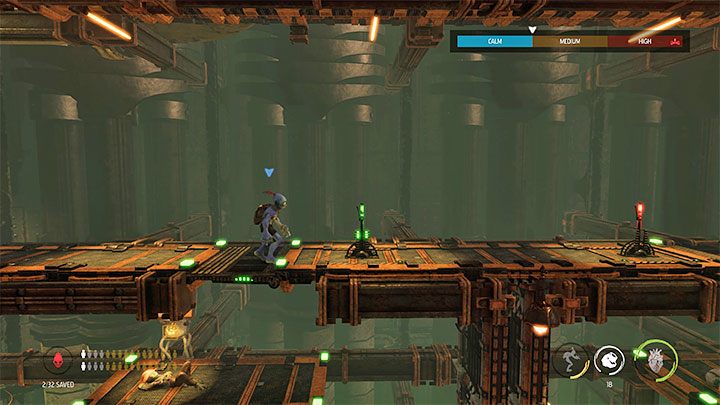 You can no longer use the Work Whistle located near the starting area - Oddworld Soulstorm: Reaching the Fueling Tower, Phat Station - walkthrough - 6: Phat Station - Oddworld Soulstorm Guide