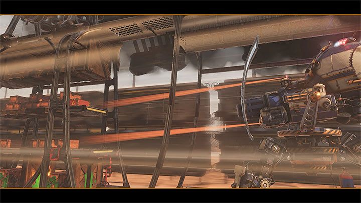 While making your way through the train, a cut-scene will play announcing the upcoming boss fight against Slig Mama - Oddworld Soulstorm: Slig Mama boss fight, The Hijack - walkthrough - 7: The Hijack - Oddworld Soulstorm Guide