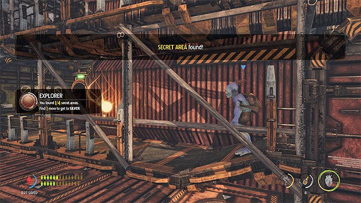Summon all the Mudokons, have the whole group enter the elevator that you got here with, and use it to go right - Oddworld Soulstorm: Reaching the Security Station by crane - walkthrough - 15: The Yards - Oddworld Soulstorm Guide
