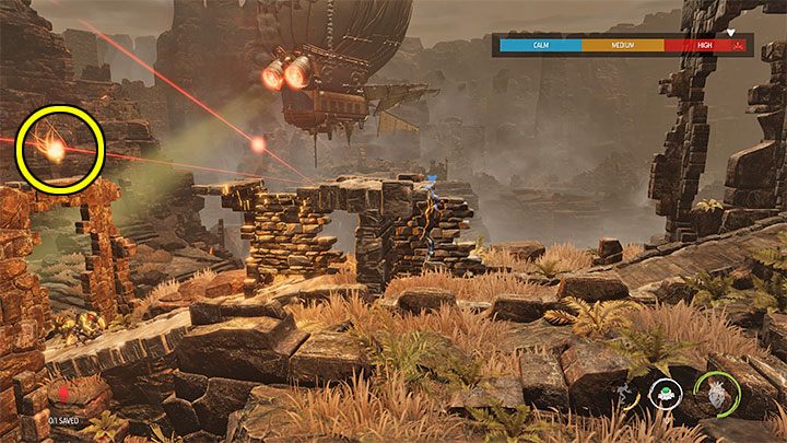 The secret is in the first location with snipers and bombing -you will find it to the left from the start of the level - Oddworld Soulstorm: Stage 3 - all secrets, list - Oddworld Soulstorm Guide