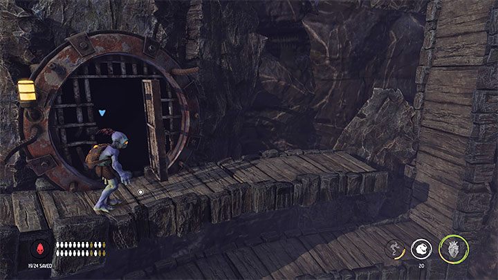 This secret can be found soon after reaching the checkpoint from screenshot no - Oddworld Soulstorm: Stage 4 - all secrets, list - Oddworld Soulstorm Guide