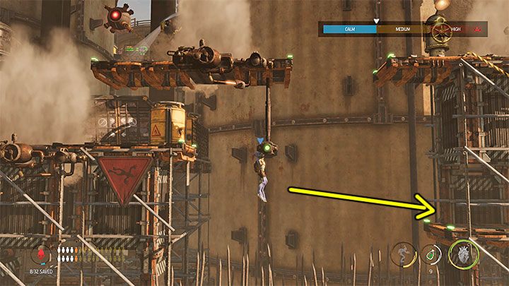 Both secrets can be found soon after using the mobile platform for the first time, at the start of the Tank Row 2 section - Oddworld Soulstorm: Stage 6 - all secrets, list - Oddworld Soulstorm Guide