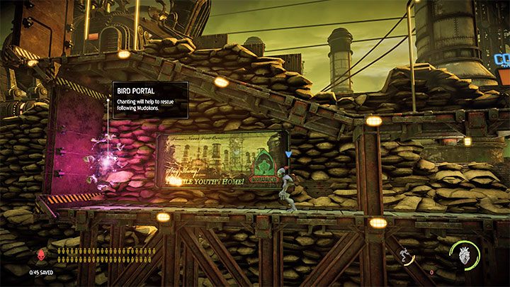 The secret is to be found in the initial part of the stage when you need to avoid being fired at and you need to find 1 Mudokon - Oddworld Soulstorm: Stage 9 - all secrets, list - Oddworld Soulstorm Guide
