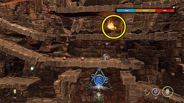 We can now resume our journey to the right - Oddworld Soulstorm: Freeing pinned-down Mudokons, the Ruins - walkthrough - 2: The Ruins - Oddworld Soulstorm Guide