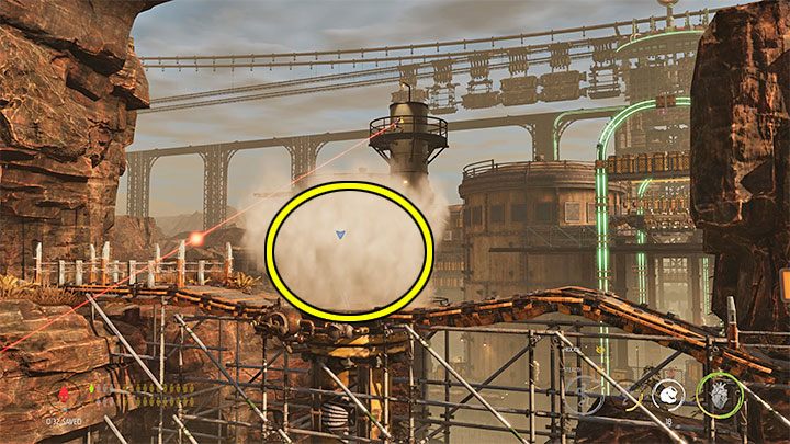 During this mission, you must regularly rely on Steam Zones to avoid being detected by the enemies - Oddworld Soulstorm: Infiltrating the station, Phat Station - walkthrough - 6: Phat Station - Oddworld Soulstorm Guide