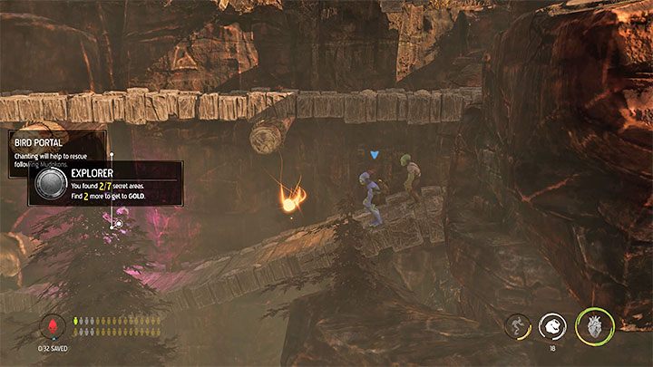 Soon after we pass the first sniper, we have to jump down to the lower shelf - Oddworld Soulstorm: Infiltrating the station, Phat Station - walkthrough - 6: Phat Station - Oddworld Soulstorm Guide