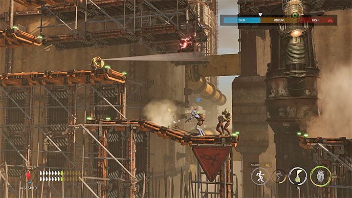 After leaving Tank Row 3D, you will find a vending machine with free Brew Bottles, and you can recruit 2 Mudokons - Oddworld Soulstorm: Crossing the Tank Row 3D, Phat Station - walkthrough - 6: Phat Station - Oddworld Soulstorm Guide