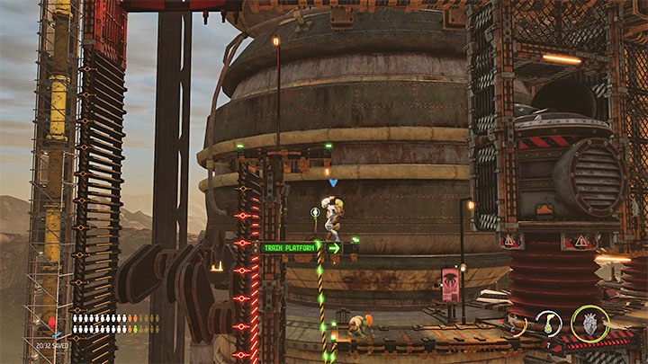 Now we can return to the starting area and recruit 2 Mudokons - Oddworld Soulstorm: Reaching the top of the Fueling Tower, Phat Station - walkthrough - 6: Phat Station - Oddworld Soulstorm Guide