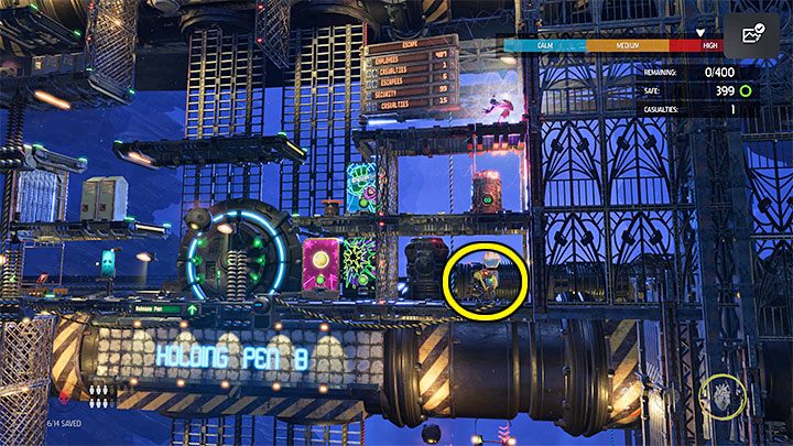 We continue to manouver the Slig until all the Mudokons have escaped - Oddworld Soulstorm: Holding Pen 10-6, Escape - guide - 13: Escape - Oddworld Soulstorm Guide