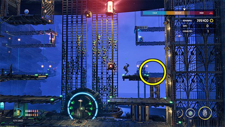 On the new floor, we traditionally start by examining cabinets and interactive containers - Oddworld Soulstorm: Holding Pen 5-1, Escape - guide - 13: Escape - Oddworld Soulstorm Guide