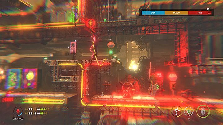 You need to keep an eye on the area shown in the picture, because new Slig booths are located here - Oddworld Soulstorm: Going through Workzone 2, Feeco Depot - walkthrough - 14: Feeco Depot - Oddworld Soulstorm Guide