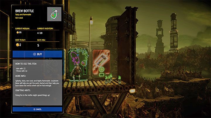 Platinum badge requirements: 150 Moolah (the in-game currency) spent - Oddworld Soulstorm: Badges (challenges), Slig Barracks - list, walkthrough - 9: Slig Barracks - Oddworld Soulstorm Guide