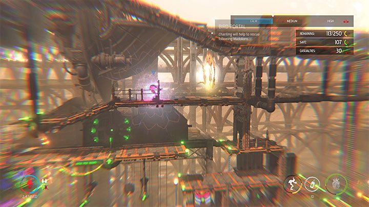 After surviving the last battle, we reach the lever located above the battle arena - Oddworld Soulstorm: Protecting the Mudokons, Reunion at the Old Trellis - walkthrough - 8: Reunion at the Old Trellis - Oddworld Soulstorm Guide