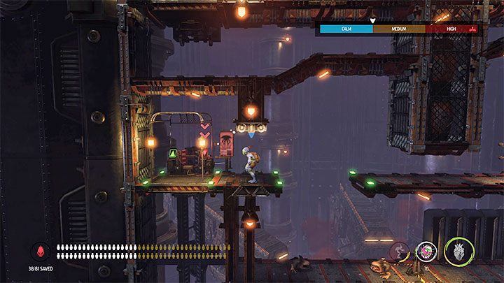 Keep going to where you will meet the Sligs and Slog monsters - Oddworld Soulstorm: Opening the 3rd gate, Brewery - walkthrough - 16: Brewery - Oddworld Soulstorm Guide