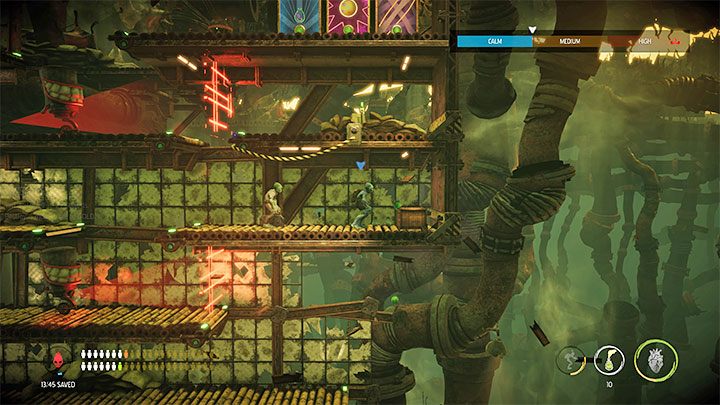 On the way to the Furnace, Abe must cut through the Barracks - Oddworld Soulstorm: Furnace, Slig Barracks - walkthrough - 9: Slig Barracks - Oddworld Soulstorm Guide