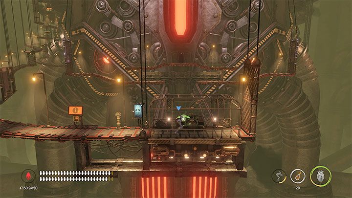 Investigate all the cabinets that you pass along the way - Oddworld Soulstorm: The Final Boss, Eye of the Storm - walkthrough - 17: Eye of the Storm - Finale - Oddworld Soulstorm Guide