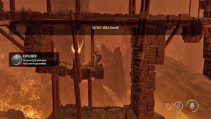 After another short climb, you will arrive at the place from picture 1 - Oddworld Soulstorm: Escape from the burning cave, The Raid on Monsaic - walkthrough - 1: The Raid on Monsaic - Oddworld Soulstorm Guide