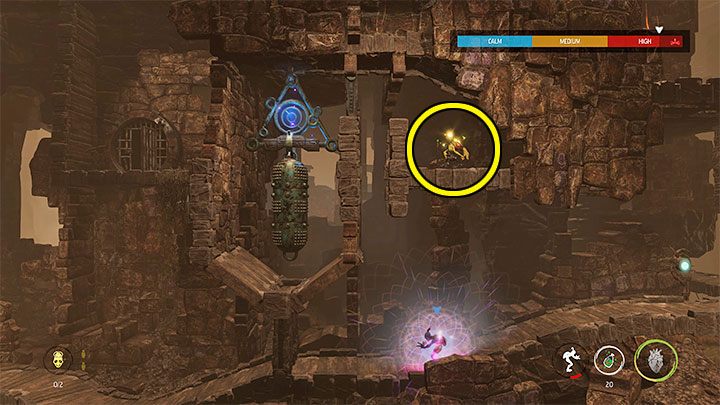 In the next location, you have to solve a simple bell puzzle - Oddworld Soulstorm: Finding other Mudokons, the Ruins - walkthrough - 2: The Ruins - Oddworld Soulstorm Guide