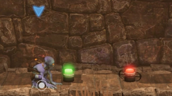After we have dealt with a group of Sligs and reached the top shelf, a cutscene will play - Oddworld Soulstorm: Freeing pinned-down Mudokons, The Ruins - walkthrough - 2: The Ruins - Oddworld Soulstorm Guide