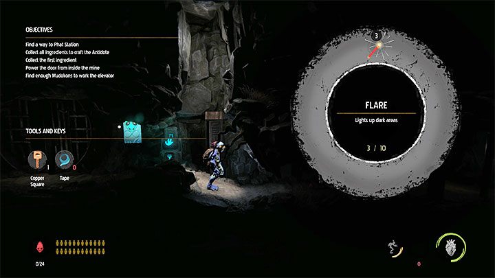 The lower passageway is barricaded and unlocking it by restoring power will be our new priority - Oddworld Soulstorm: Collecting antidote ingredients, the Funicular - walkthrough - 4: The Funicular - Oddworld Soulstorm Guide