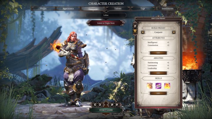 Conjurer in the class selection screen. - Conjurer | Classes - Classes - Divinity: Original Sin II Game Guide