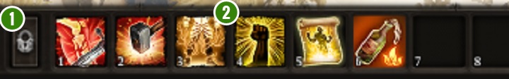 The action bar, shown on the screenshot above, allows for quicker management of the available abilities and equipment - Game Interface | Basics - Basics - Divinity: Original Sin II Game Guide