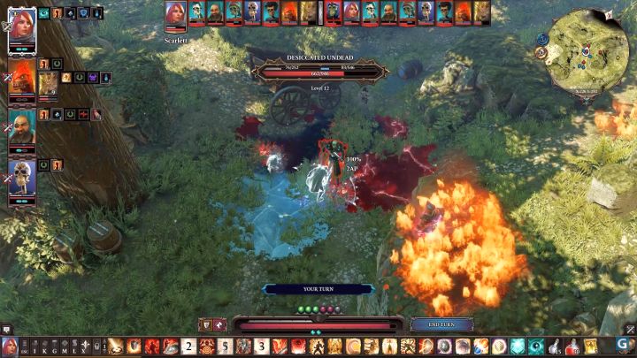 The first fight with Desiccated Undead. - Reapers Coast enemies | Tough fights and bosses - Tough fights and bosses - Divinity Original Sin 2 Guide