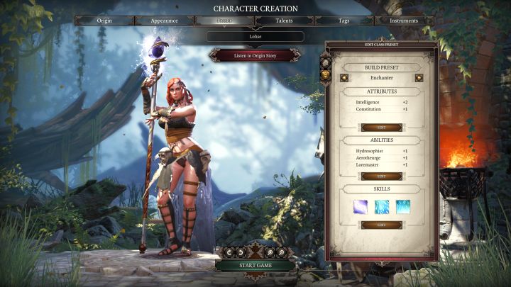 Enchanter in the class selection screen. - Enchanter Class - Classes - Divinity: Original Sin II Game Guide