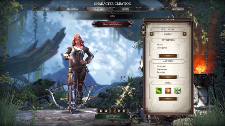Wayfarer in the class selection screen. - Wayfarer Class - Classes - Divinity: Original Sin II Game Guide