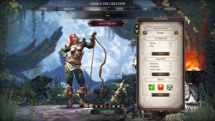 Ranger in the class selection screen - Ranger Class - Classes - Divinity: Original Sin II Game Guide