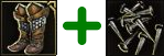 Any of the shoes + Nails = Winter Boots (invulnerable to a surface with Frozen effect) - 10 crafting useful recipes in Divinity Original Sin 2 - Tips & Tricks - Divinity Original Sin 2 Guide