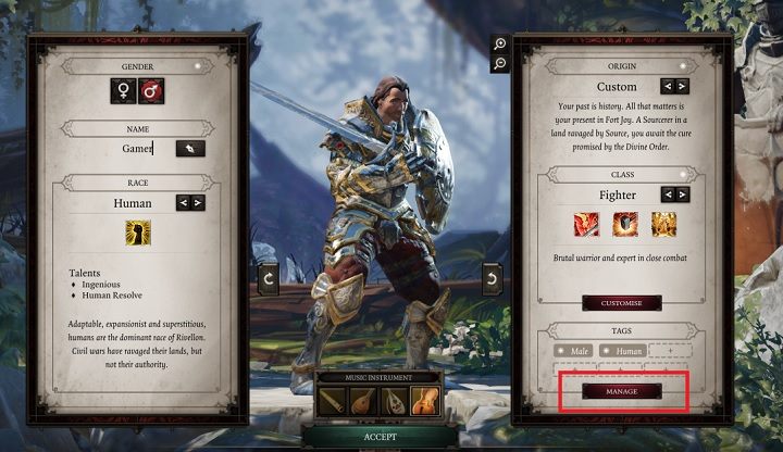 After you have performed all of the above, you will be back to the main menu - Character creation in Divinity Original Sin 2 - Party - Divinity Original Sin 2 Guide
