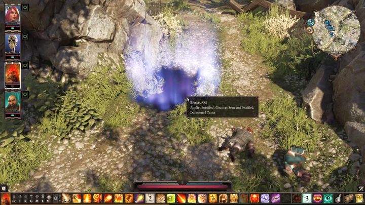 Blessed Oil is one of the best ways of using Bless effect. - Environmental effects and combinations | Effects and combinations - Effects and combinations - Divinity: Original Sin II Game Guide