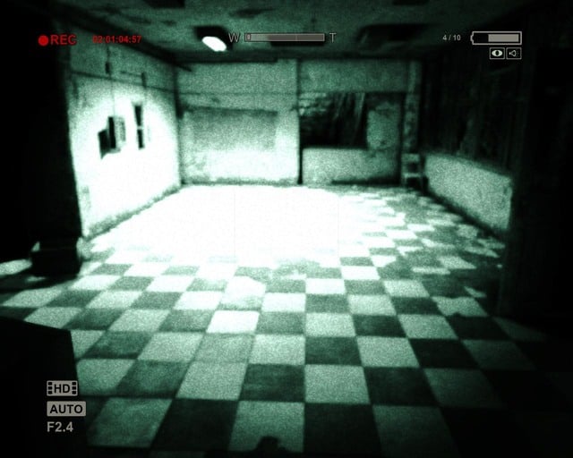 The room behind the window; on the left. the key behind a grate. To open it, you need 3 fuses - Female Ward - Walthrough - Outlast - Game Guide and Walkthrough