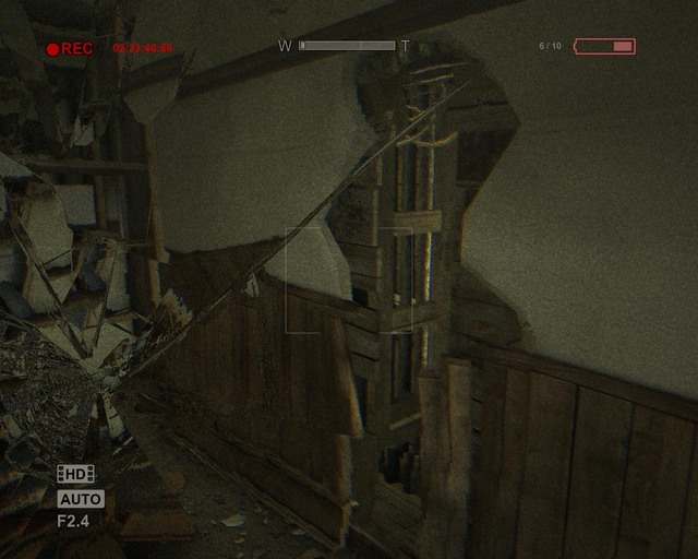 The gap in the wall will take you to a holy place - Return to the Administration Block - Walthrough - Outlast - Game Guide and Walkthrough