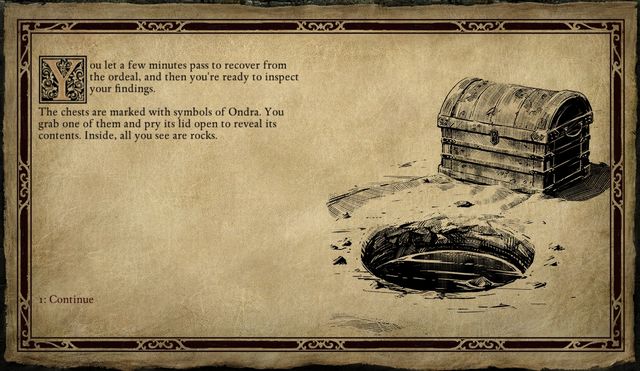 You will be surprised with the contents of the chest dragged from water. - Regrets Worth Trading - side quest - Stalwart Village - Pillars of Eternity Game Guide & Walkthrough