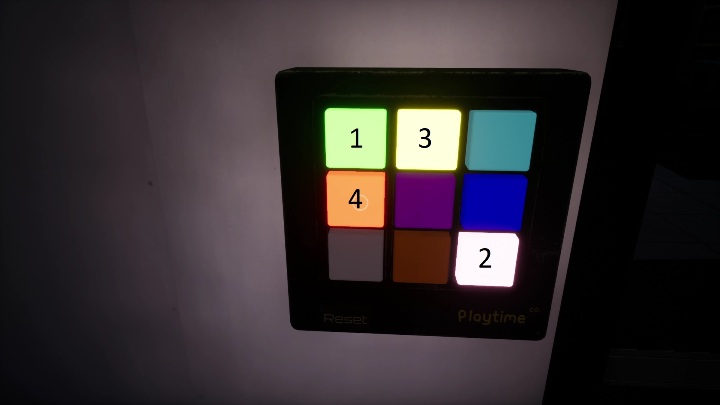 The correct code to the entrance is - Poppy Playtime: Blue hand - walkthrough - Chapter 1 - Poppy Playtime Guide, Walkthrough