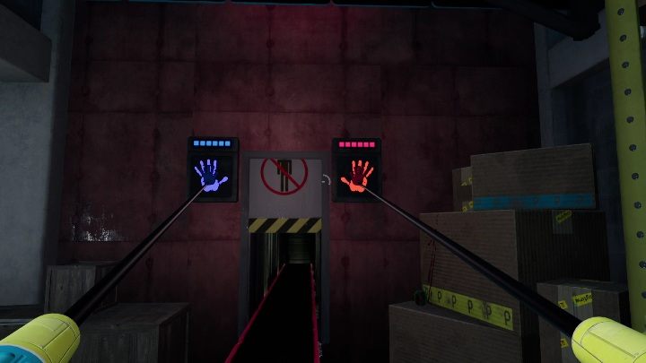 Now you must use two hands for the first time and get to the next location - Poppy Playtime: Conveyor - walkthrough - Chapter 1 - Poppy Playtime Guide, Walkthrough