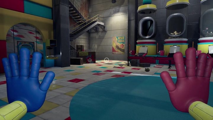 You will fall into the room where the toys are made - Poppy Playtime: Conveyor - walkthrough - Chapter 1 - Poppy Playtime Guide, Walkthrough