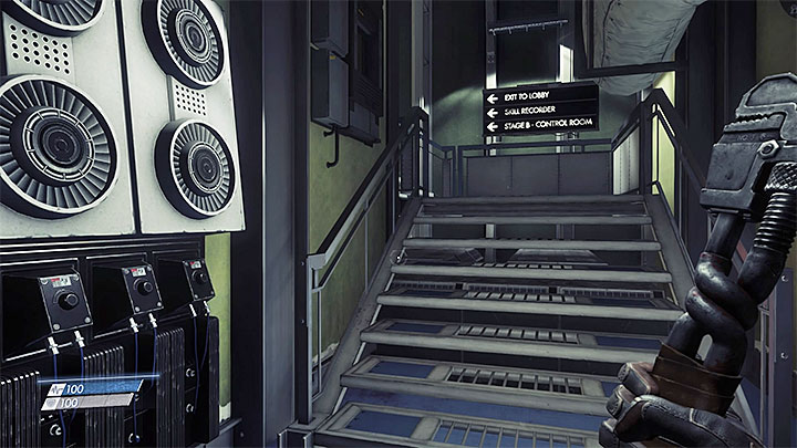Climb up to the upper level or go up the stairs. - Break Out | Main Story - Main Story - Walkthrough - Prey Game Guide