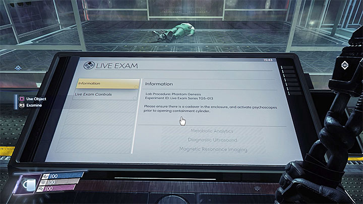 Use the console in the room with a big cage and prepare yourself to face an elite Phantom - Detour | Main Story - Main Story - Walkthrough - Prey Game Guide