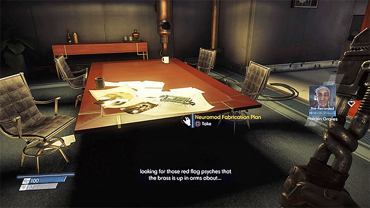 After getting the card you must use the Grav Shaft to reach the upper level - Plans - Secrets and important items - Prey Game Guide