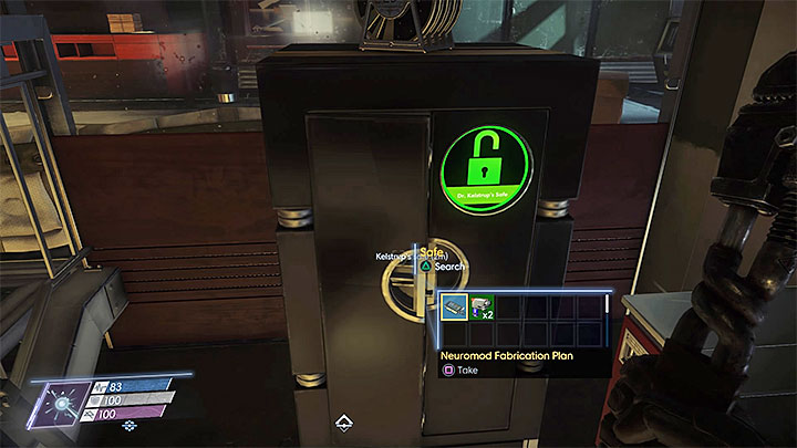 This plan can be found in Kelstrups office neighboring the atrium - Plans - Secrets and important items - Prey Game Guide