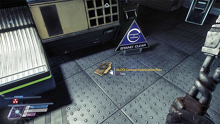 The plan can be found in the Fuel Storage on the GUTS Engineering Level B - Plans - Secrets and important items - Prey Game Guide