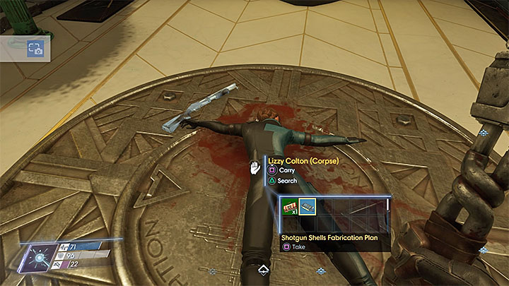 This plan can be found at Lizzy Coltons corpse shown in the above screenshot - Plans - Secrets and important items - Prey Game Guide