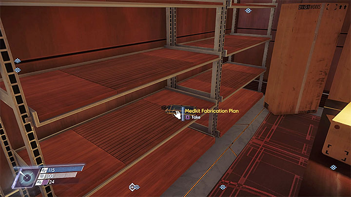 This plan can be found locked in a safe near the Concierge on Level 1 - Plans - Secrets and important items - Prey Game Guide