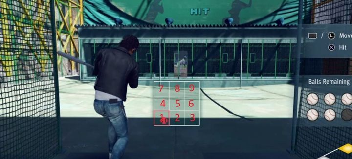 To hit the ball perfectly, you need to place the cursor in the appropriate field, which isnt easy to do - Yoshida Batting Center courses in Judgment - Side activities - Judgment Guide