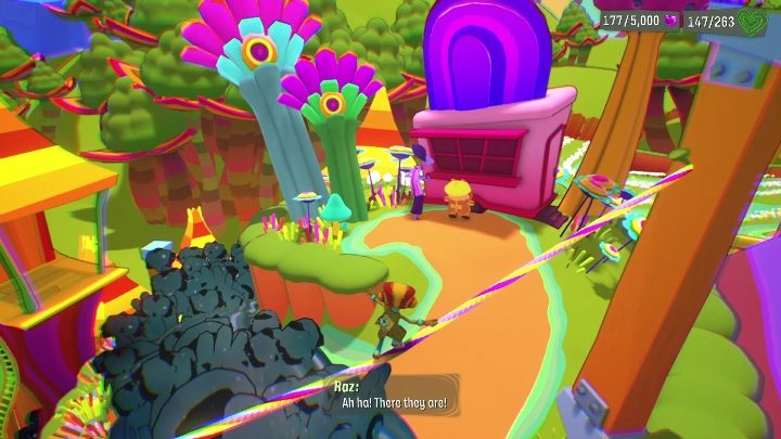 Colorful ropes will also help you move around this level - Psychonauts 2: PSI Kings Sensorium - walkthrough - Walkthrough - Psychonauts 2 Guide