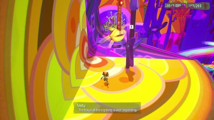 If you are sure that you want to finish this stage, just click on any of the guitars - Psychonauts 2: PSI Kings Sensorium - walkthrough - Walkthrough - Psychonauts 2 Guide
